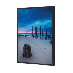 Pink Horizon Reflected -WALL ART DESGIN SALE pink horizon reflected canvas black floating frame 45x30cm 495956