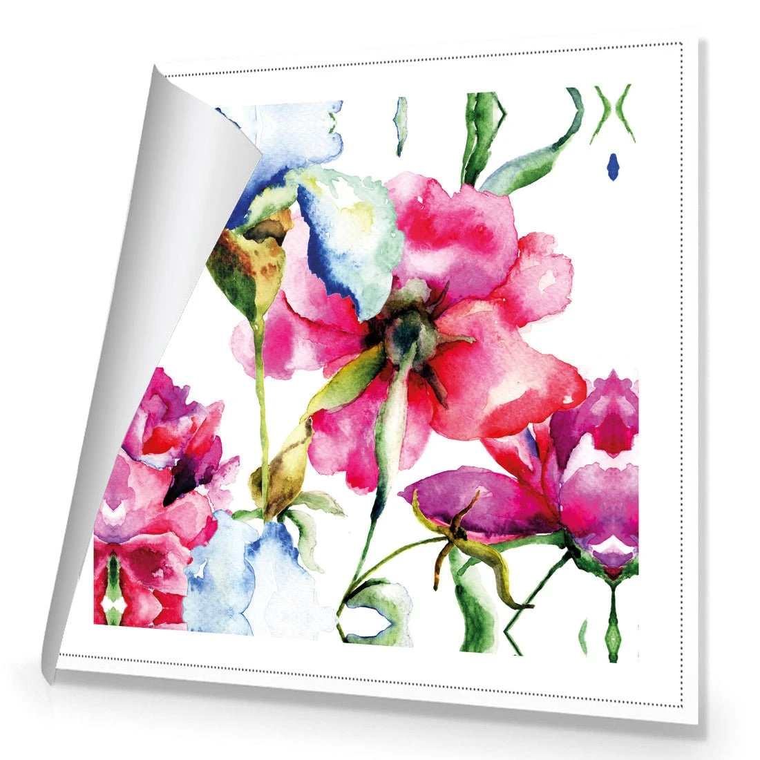 Poppies and Irises (square) Poppies And Irises (square) -WALL ART DESGIN SALE poppies and irises square canvas rolled canvas 37x37cm 288082