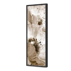 Poppy Art, Sepia (Long) -WALL ART DESGIN SALE poppy art sepia long acrylic glass no border black frame 90x30cm 746175