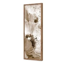 Poppy Art, Sepia (Long) -WALL ART DESGIN SALE poppy art sepia long acrylic glass no border natural frame 90x30cm 432495