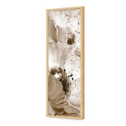 Poppy Art, Sepia (Long) -WALL ART DESGIN SALE poppy art sepia long acrylic glass no border oak frame 90x30cm 792166