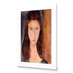 Portrait Of Jeanne Hebuterne By Modigliani -WALL ART DESGIN SALE portrait of jeanne hebuterne by modigliani acrylic glass with border no frame 45x30cm 942665