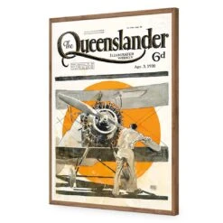 Queenslander Airplane 1930 18 Queenslander Airplane 1930 -WALL ART DESGIN SALE queenslander airplane 1930 acrylic glass no border natural frame 45x30cm 134185