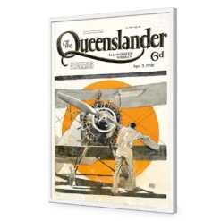 Queenslander Airplane 1930 16 Queenslander Airplane 1930 -WALL ART DESGIN SALE queenslander airplane 1930 acrylic glass no border white frame 45x30cm 868349
