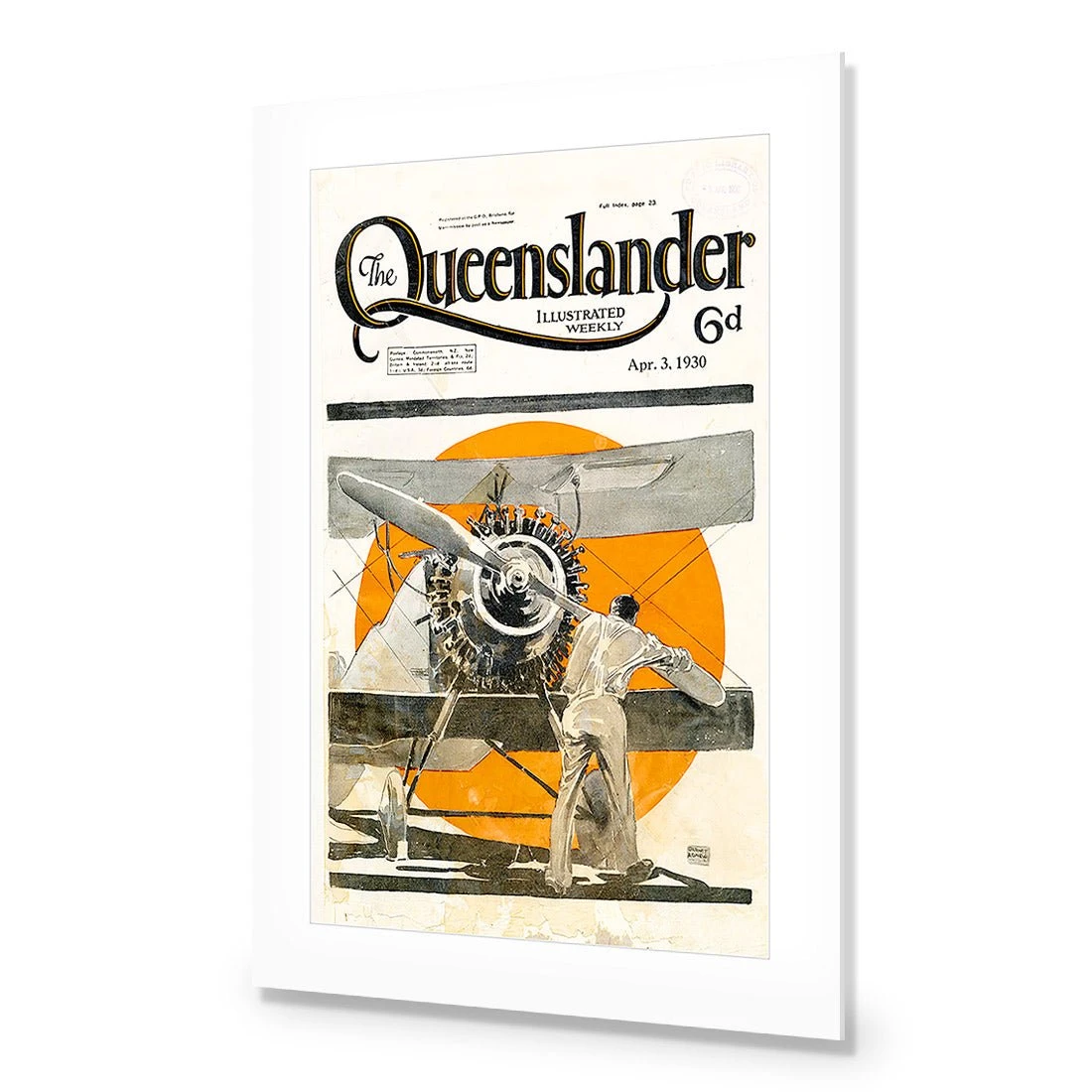 Queenslander Airplane 1930 Queenslander Airplane 1930 -WALL ART DESGIN SALE queenslander airplane 1930 acrylic glass with border no frame 45x30cm 381871