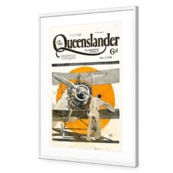 Queenslander Airplane 1930 11 Queenslander Airplane 1930 -WALL ART DESGIN SALE queenslander airplane 1930 acrylic glass with border white frame 45x30cm 305593
