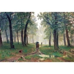 Rain In Oak Forest By Ivan Shishkin