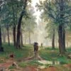 Rain In Oak Forest (Square) By Ivan Shishkin 1 Rain In Oak Forest (Square) By Ivan Shishkin -WALL ART DESGIN SALE rain in oak forest square by ivan shishkin canvas stretched canvas 37x37cm 456783