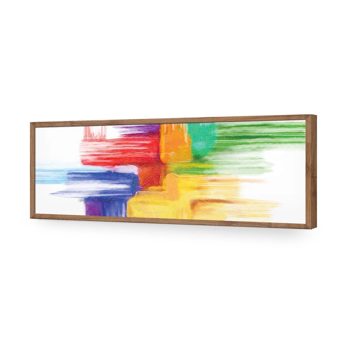 Rainbow Tetris (long) Rainbow Tetris (long) -WALL ART DESGIN SALE rainbow tetris long acrylic glass no border natural frame 90x30cm 700980