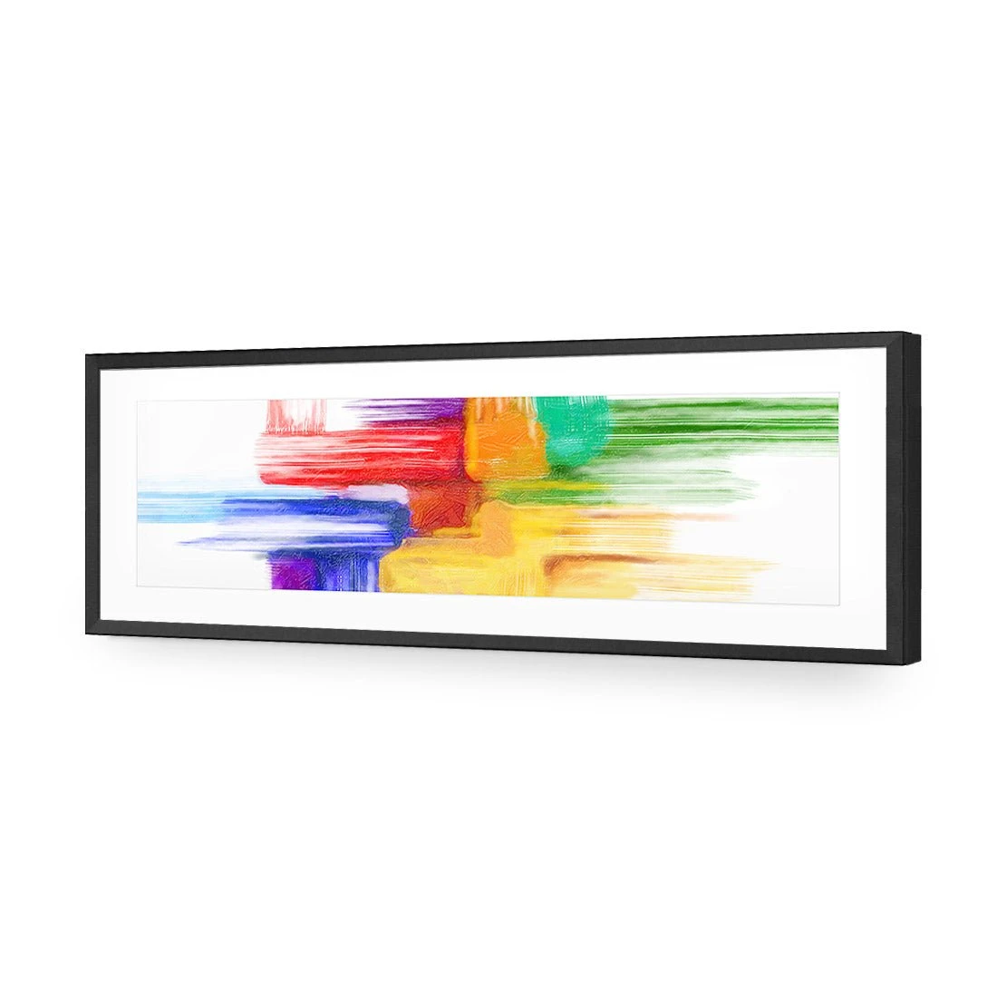 Rainbow Tetris (long) Rainbow Tetris (long) -WALL ART DESGIN SALE rainbow tetris long acrylic glass with border black frame 90x30cm 633952