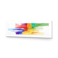 Rainbow Tetris (long) 9 Rainbow Tetris (long) -WALL ART DESGIN SALE rainbow tetris long acrylic glass with border no frame 90x30cm 140829