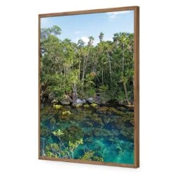 Rainforest Lake (rectangle) 18 Rainforest Lake (rectangle) -WALL ART DESGIN SALE rainforest lake rectangle acrylic glass no border natural frame 45x30cm 349165