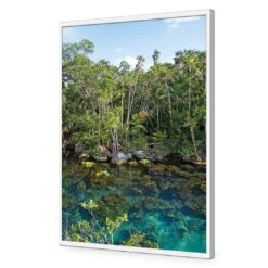 Rainforest Lake (rectangle) 16 Rainforest Lake (rectangle) -WALL ART DESGIN SALE rainforest lake rectangle acrylic glass no border white frame 45x30cm 487602
