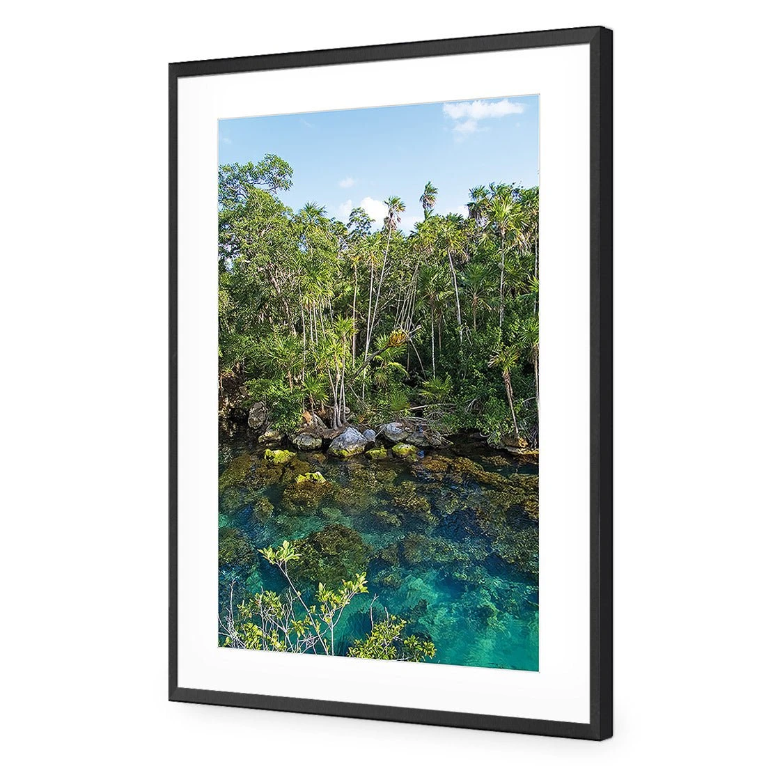 Rainforest Lake (rectangle) Rainforest Lake (rectangle) -WALL ART DESGIN SALE rainforest lake rectangle acrylic glass with border black frame 45x30cm 574242
