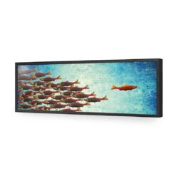 Reaching Out (long) 15 Reaching Out (long) -WALL ART DESGIN SALE reaching out long acrylic glass no border black frame 90x30cm 553650