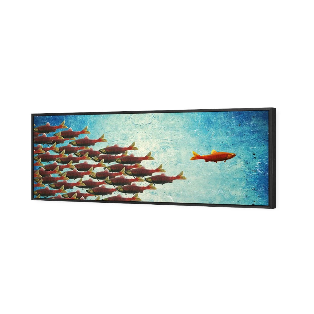 Reaching Out (long) Reaching Out (long) -WALL ART DESGIN SALE reaching out long canvas black floating frame 60x20cm 258498