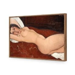 Reclining Nude By Modigliani 19 Reclining Nude By Modigliani -WALL ART DESGIN SALE reclining nude by modigliani acrylic glass no border natural frame 45x30cm 922101