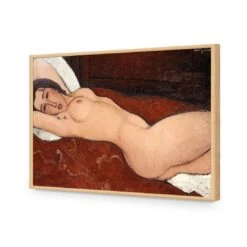 Reclining Nude By Modigliani 18 Reclining Nude By Modigliani -WALL ART DESGIN SALE reclining nude by modigliani acrylic glass no border oak frame 45x30cm 413051