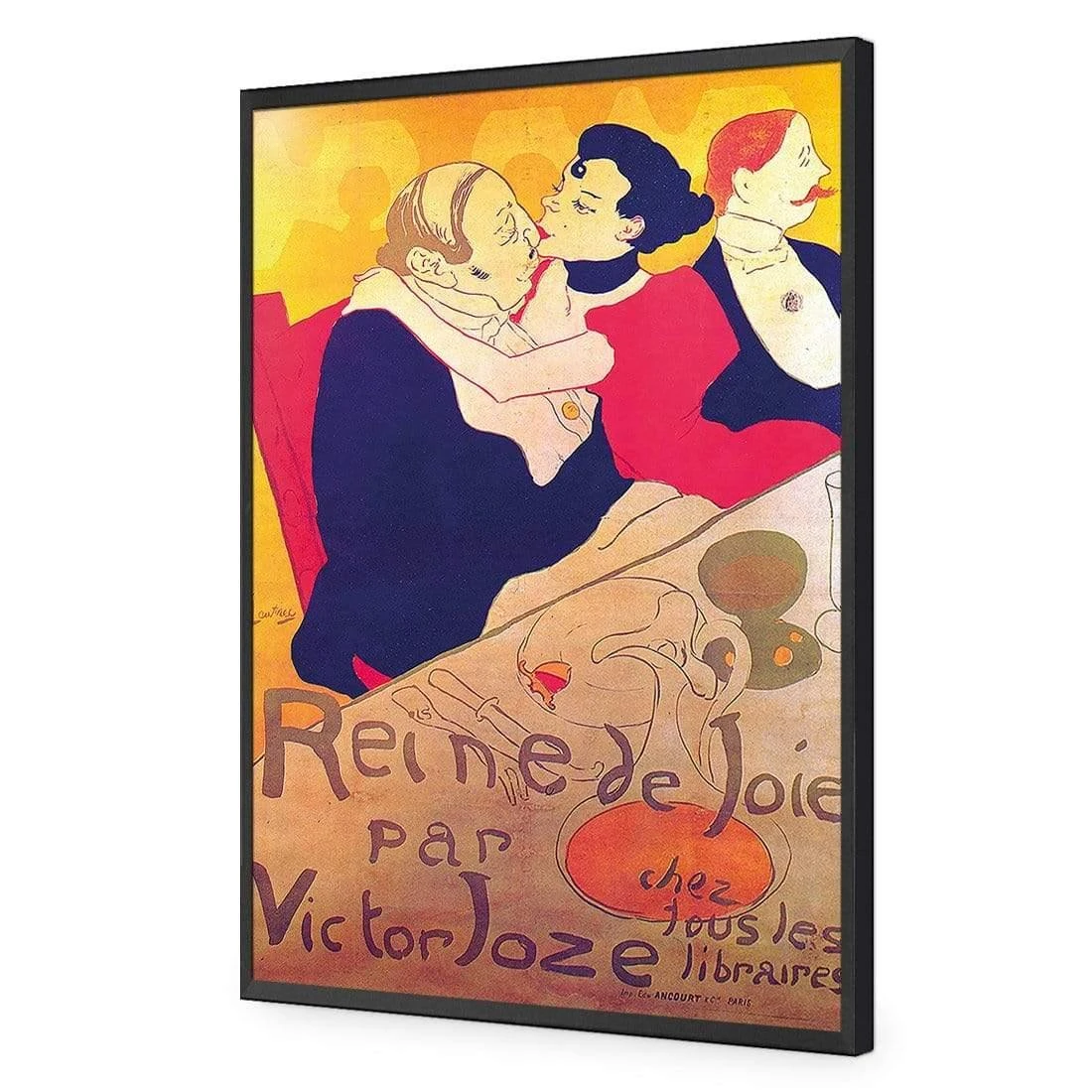 Reine de Joie By Toulouse-Lautrec Reine De Joie By Toulouse-Lautrec -WALL ART DESGIN SALE reine de joie by toulouse lautrec acrylic glass no border black frame 45x30cm 380761