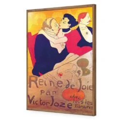Reine De Joie By Toulouse-Lautrec 19 Reine De Joie By Toulouse-Lautrec -WALL ART DESGIN SALE reine de joie by toulouse lautrec acrylic glass no border natural frame 45x30cm 266834