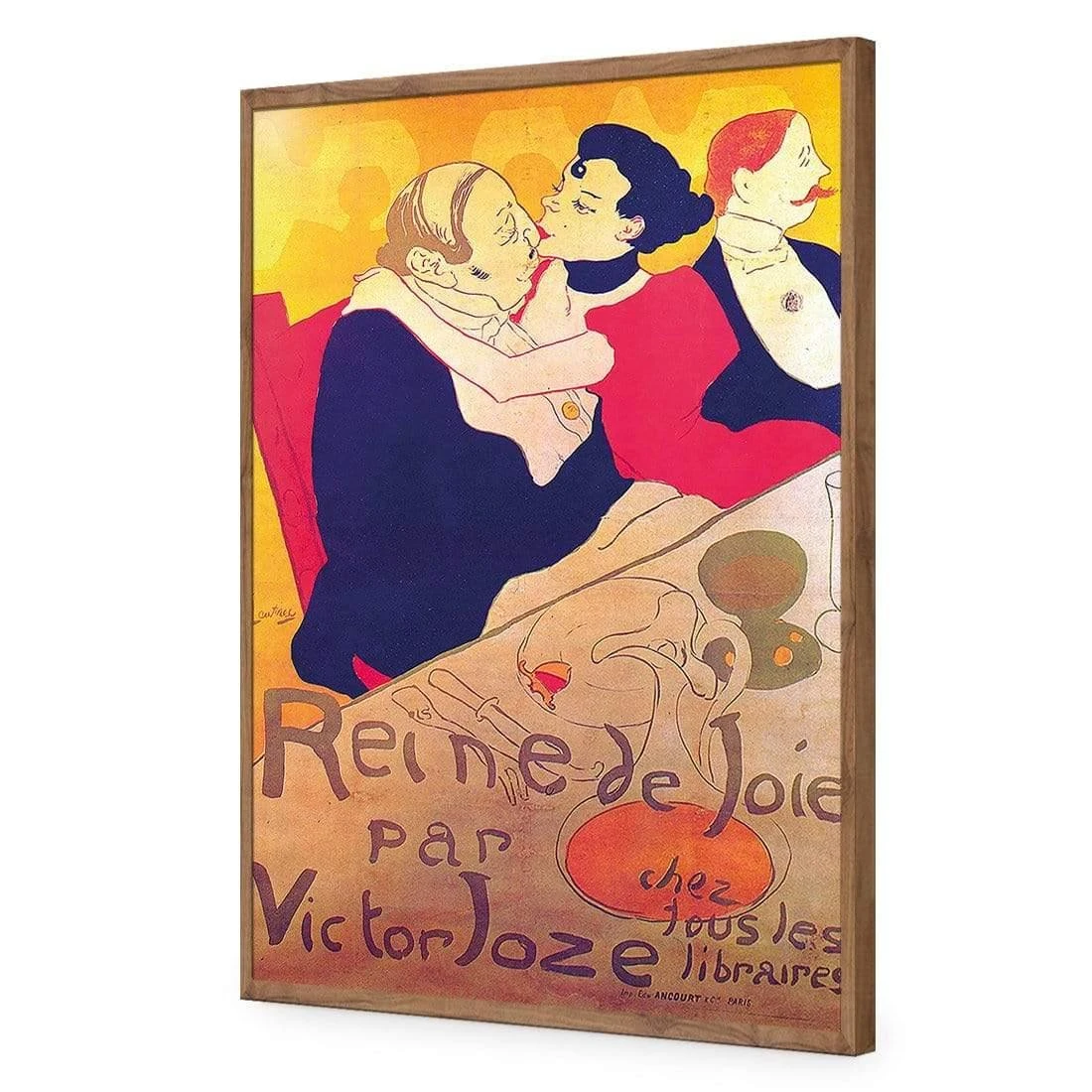 Reine de Joie By Toulouse-Lautrec Reine De Joie By Toulouse-Lautrec -WALL ART DESGIN SALE reine de joie by toulouse lautrec acrylic glass no border natural frame 45x30cm 266834