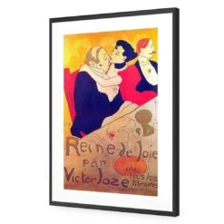 Reine De Joie By Toulouse-Lautrec 11 Reine De Joie By Toulouse-Lautrec -WALL ART DESGIN SALE reine de joie by toulouse lautrec acrylic glass with border black frame 45x30cm 442568