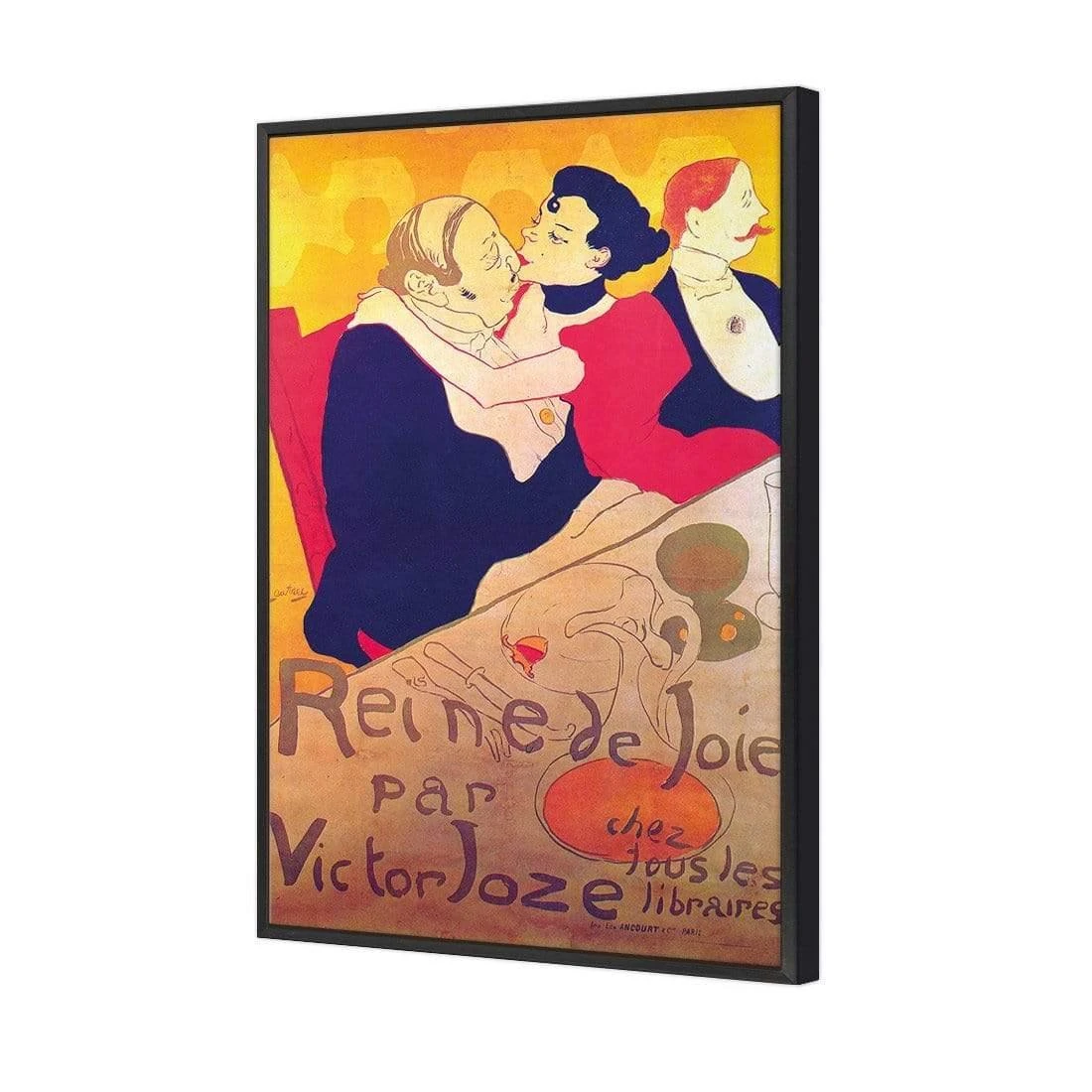 Reine de Joie By Toulouse-Lautrec Reine De Joie By Toulouse-Lautrec -WALL ART DESGIN SALE reine de joie by toulouse lautrec canvas black floating frame 45x30cm 418970