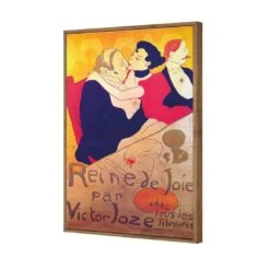 Reine De Joie By Toulouse-Lautrec 8 Reine De Joie By Toulouse-Lautrec -WALL ART DESGIN SALE reine de joie by toulouse lautrec canvas natural floating frame 45x30cm 747248