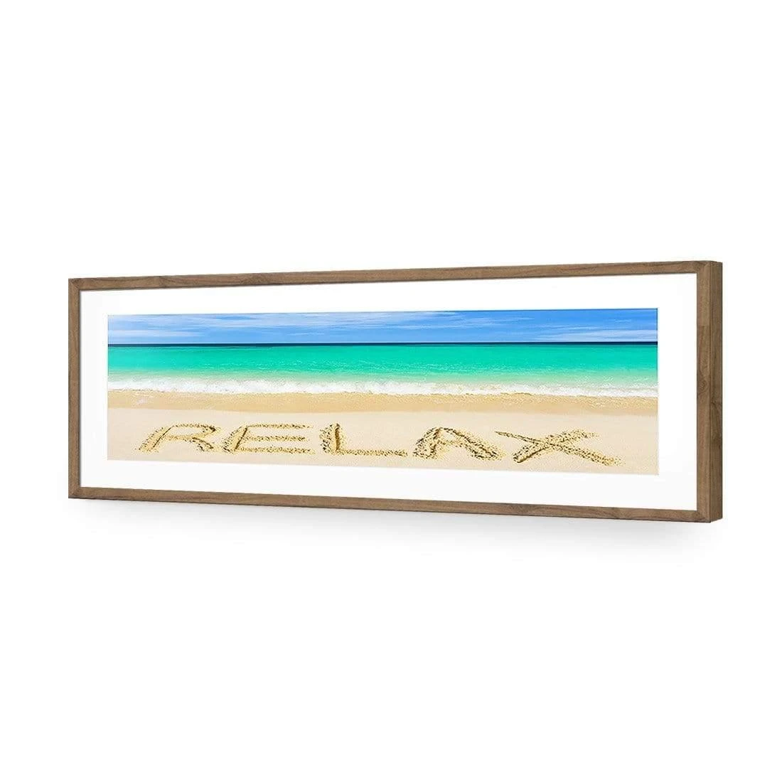 Relax on Beach (long) Relax On Beach (long) -WALL ART DESGIN SALE relax on beach long acrylic glass with border natural frame 90x30cm 276829