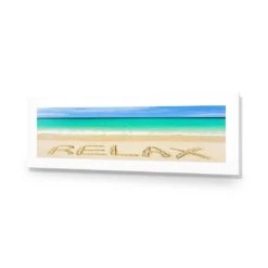 Relax On Beach (long) 8 Relax On Beach (long) -WALL ART DESGIN SALE relax on beach long acrylic glass with border no frame 90x30cm 978044