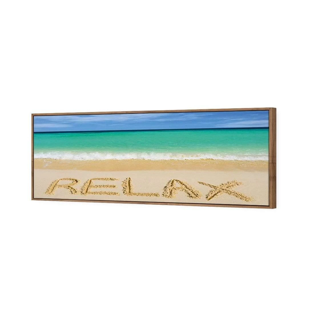 Relax on Beach (long) Relax On Beach (long) -WALL ART DESGIN SALE relax on beach long canvas natural floating frame 60x20cm 151029