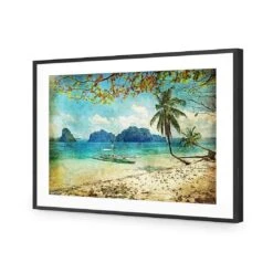 Retro Beach Dream 10 Retro Beach Dream -WALL ART DESGIN SALE retro beach dream acrylic glass with border black frame 45x30cm 991903
