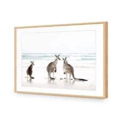 Roo Holiday 12 Roo Holiday -WALL ART DESGIN SALE roo holiday acrylic glass with border oak frame 45x30cm 992206