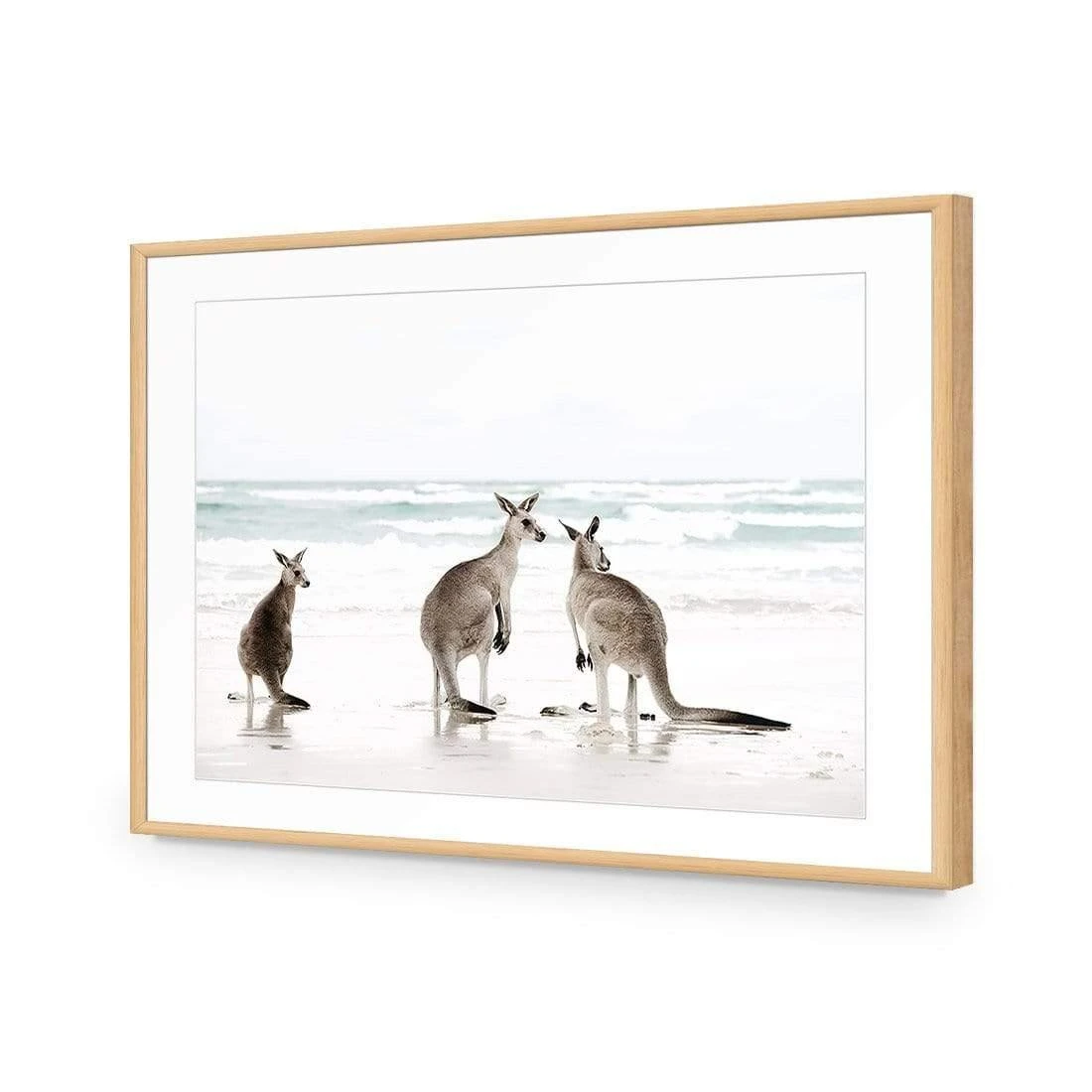 Roo Holiday Roo Holiday -WALL ART DESGIN SALE roo holiday acrylic glass with border oak frame 45x30cm 992206