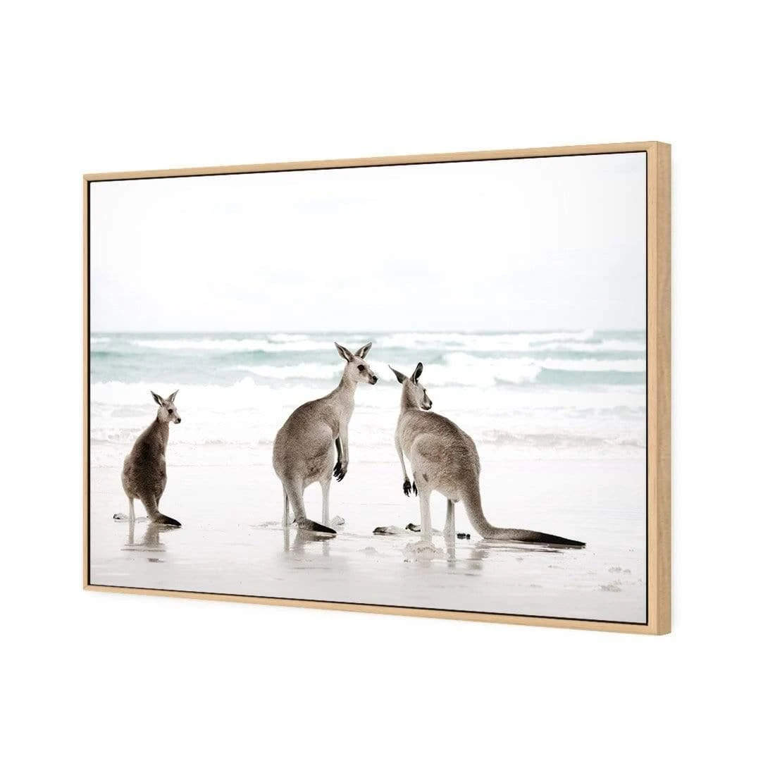 Roo Holiday Roo Holiday -WALL ART DESGIN SALE roo holiday canvas oak floating frame 45x30cm 757008