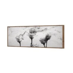 Rose Smoke (Long) -WALL ART DESGIN SALE rose smoke long canvas natural floating frame 60x20cm 850740