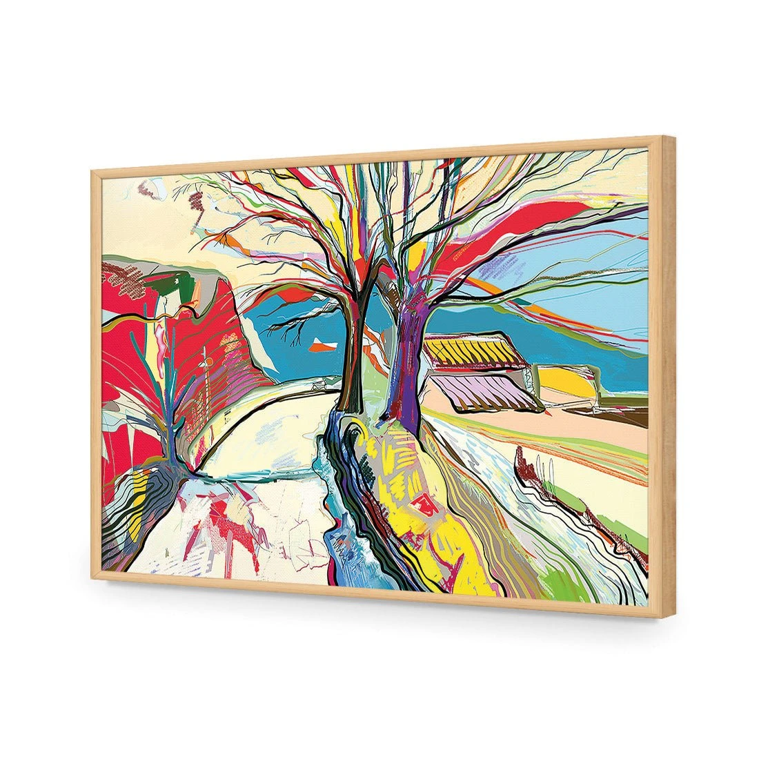 Rural Colour Rural Colour -WALL ART DESGIN SALE rural colour acrylic glass no border oak frame 45x30cm 448455