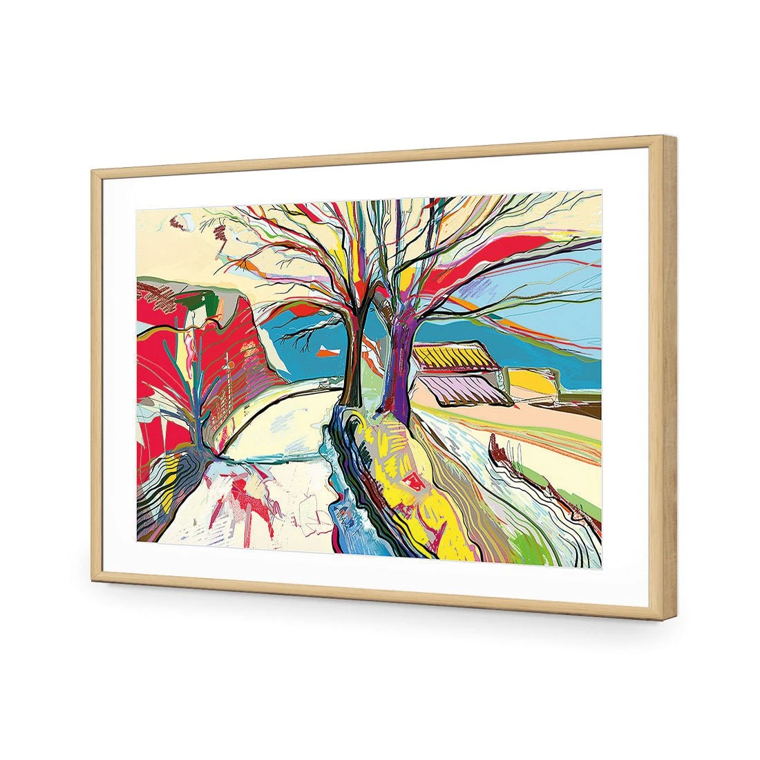Rural Colour Rural Colour -WALL ART DESGIN SALE rural colour acrylic glass with border oak frame 45x30cm 779269