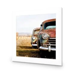 Rusty Cars (square) 9 Rusty Cars (square) -WALL ART DESGIN SALE rusty cars square acrylic glass with border no frame 37x37cm 849549