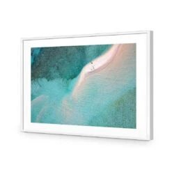 Sand Bask Basking -WALL ART DESGIN SALE sand bask basking acrylic glass with border white frame 45x30cm 456924
