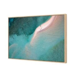Sand Bask Basking -WALL ART DESGIN SALE sand bask basking canvas oak floating frame 45x30cm 205993