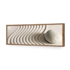 Sand Stone Swirl (Long) 18 Sand Stone Swirl (Long) -WALL ART DESGIN SALE sand stone swirl long acrylic glass no border natural frame 90x30cm 754136