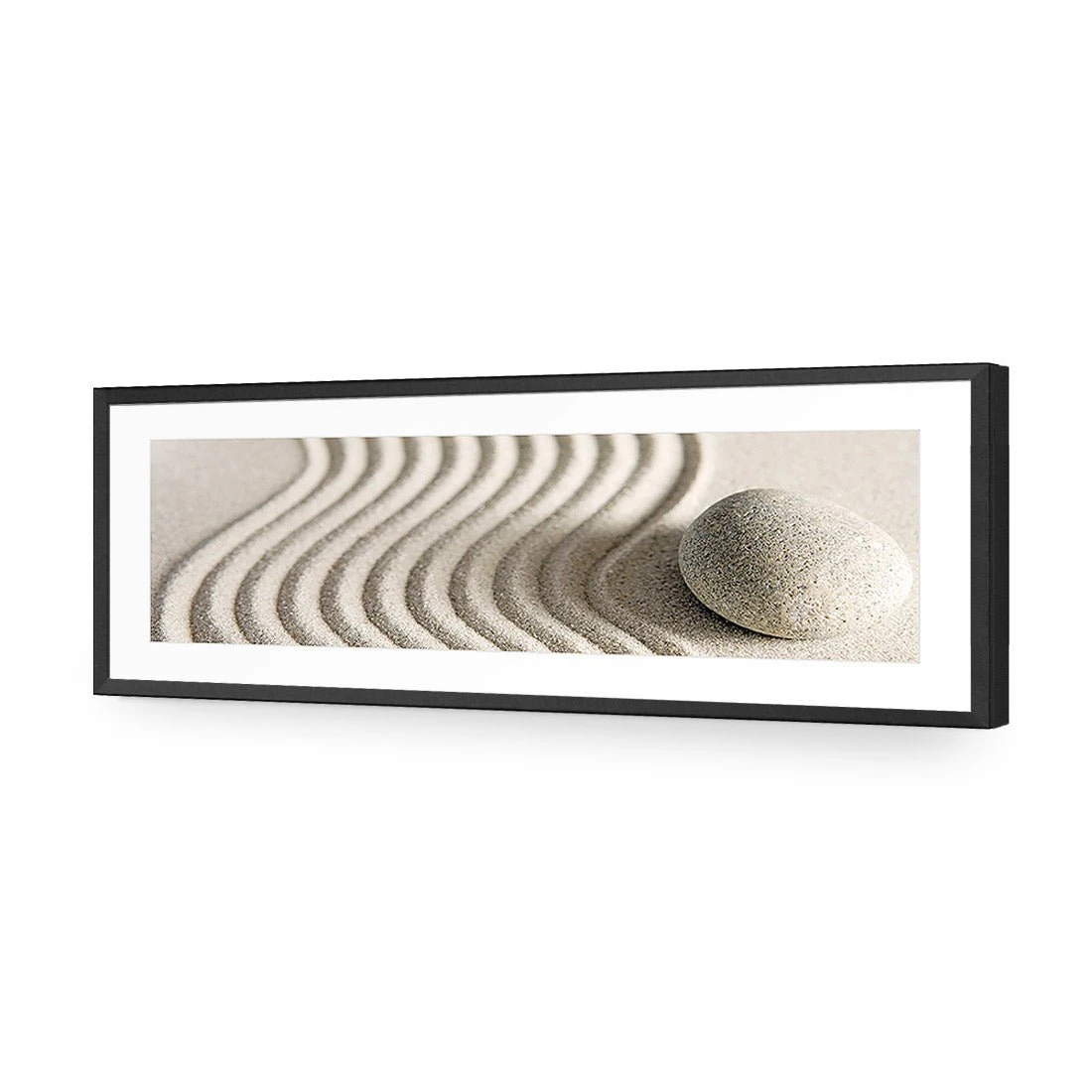 Sand Stone Swirl (Long) Sand Stone Swirl (Long) -WALL ART DESGIN SALE sand stone swirl long acrylic glass with border black frame 90x30cm 113192