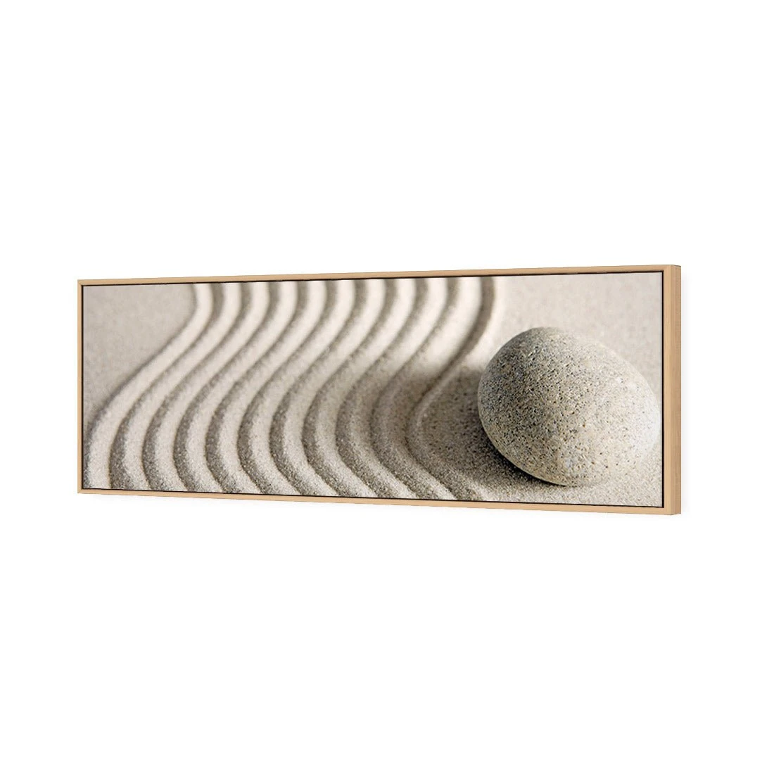 Sand Stone Swirl (Long) Sand Stone Swirl (Long) -WALL ART DESGIN SALE sand stone swirl long canvas oak floating frame 60x20cm 742144