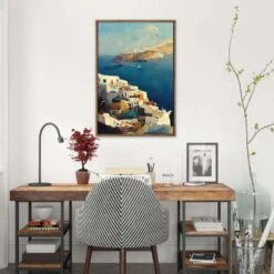 Santorini Coastline 4 Santorini Coastline -WALL ART DESGIN SALE santorini coastline canvas stretched canvas 45x30cm 451834