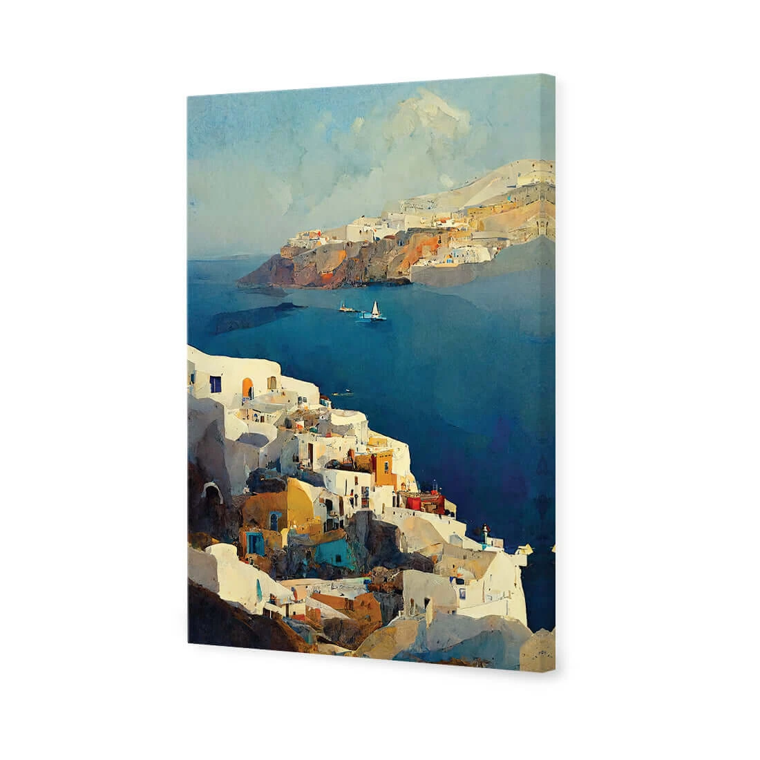 Santorini Coastline Santorini Coastline -WALL ART DESGIN SALE santorini coastline canvas stretched canvas 45x30cm 983664