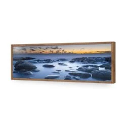 Sea Sunrise (long) 18 Sea Sunrise (long) -WALL ART DESGIN SALE sea sunrise long acrylic glass no border natural frame 90x30cm 895203