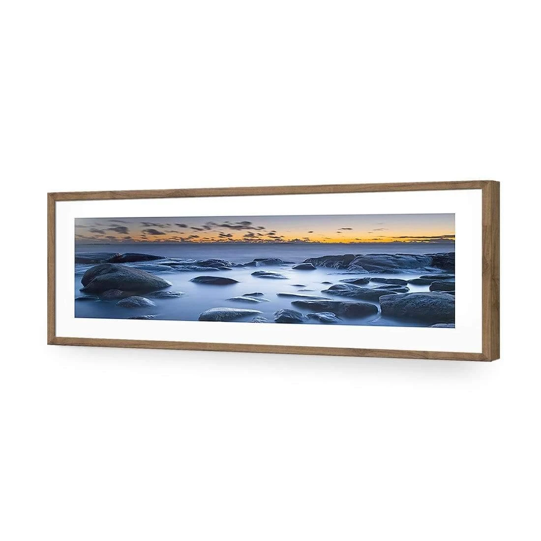Sea Sunrise (long) Sea Sunrise (long) -WALL ART DESGIN SALE sea sunrise long acrylic glass with border natural frame 90x30cm 658442