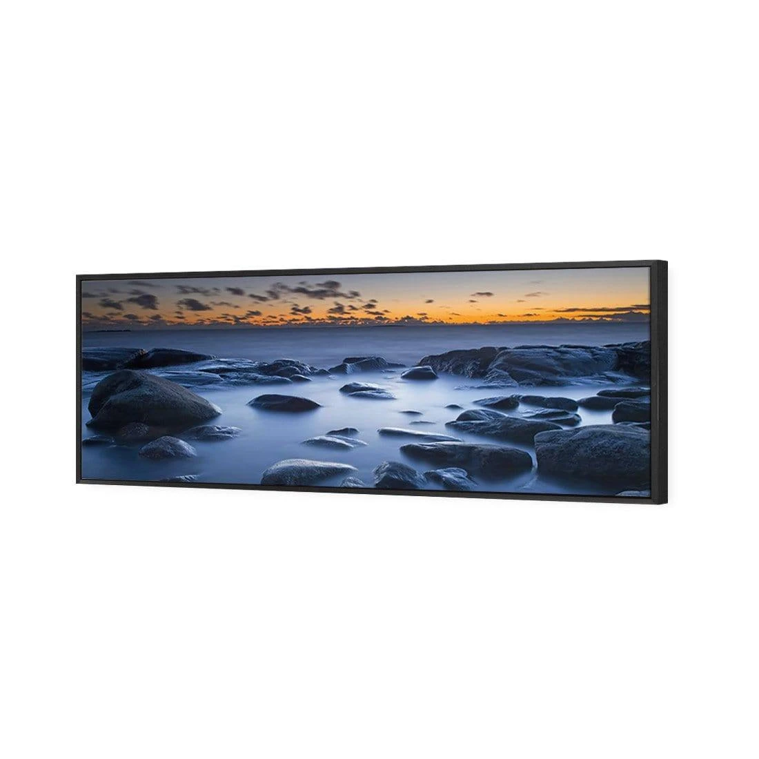 Sea Sunrise (long) Sea Sunrise (long) -WALL ART DESGIN SALE sea sunrise long canvas black floating frame 60x20cm 823640