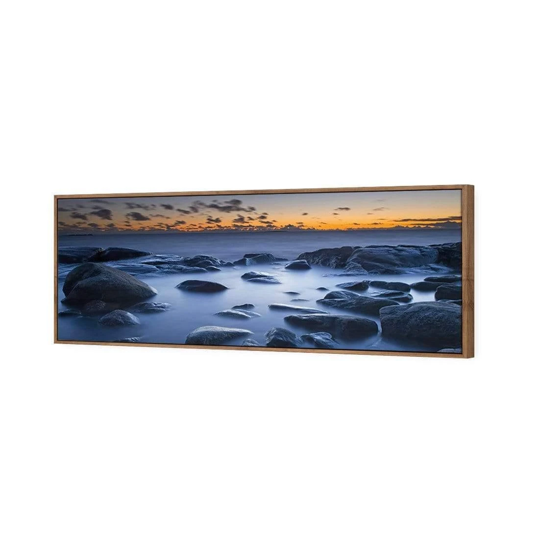 Sea Sunrise (long) Sea Sunrise (long) -WALL ART DESGIN SALE sea sunrise long canvas natural floating frame 60x20cm 431158